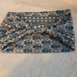 Blue and Orange Aztec Design Headband